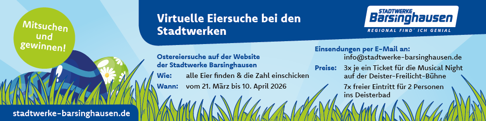 ostereiersuche - Stadtwerke Barsinghausen | Regional find' ich genial
